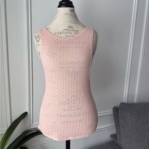 4/$24 🧡 Garage Pink Sleeveless Knit cover Top